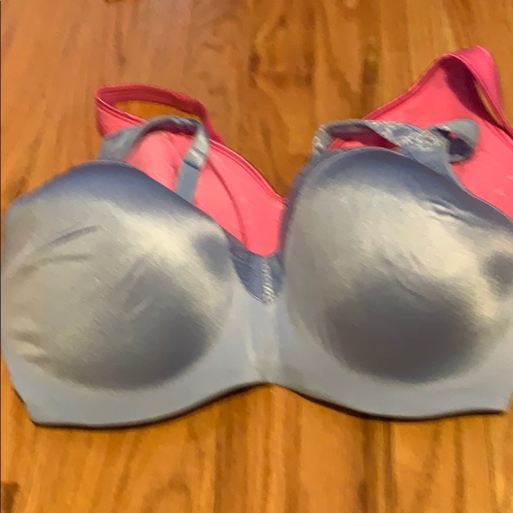 Pink bra and blue bra